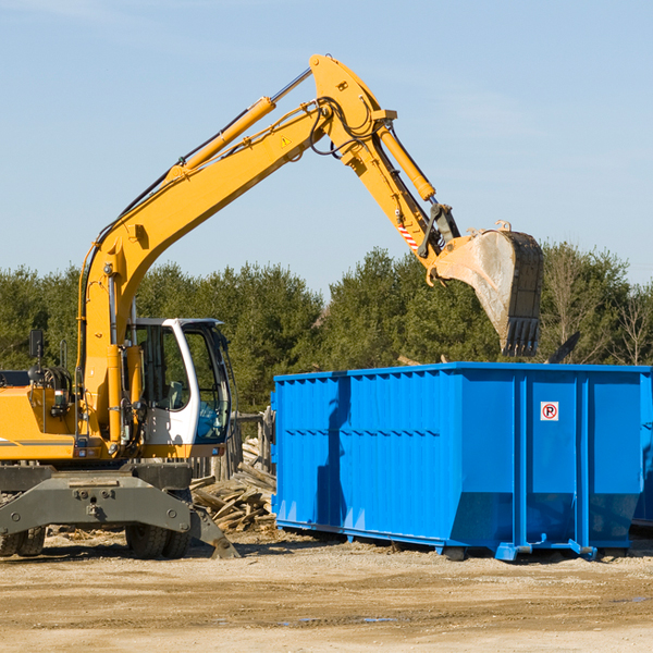 can i choose the location where the residential dumpster will be placed in Rogersville Pennsylvania